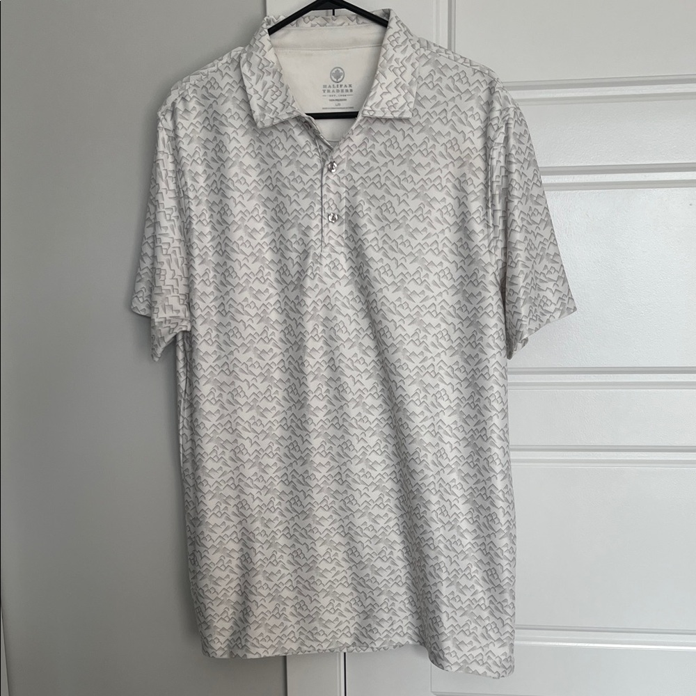 White Polo Shirt Classic Style Short Sleeves